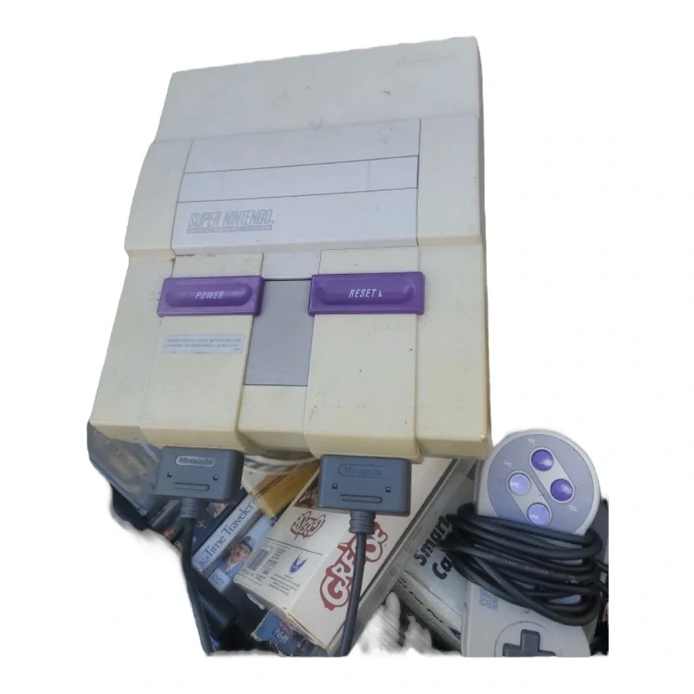 Super Nintendo SNES Original System Console- Tested & Working - NO GAME INCLUDED